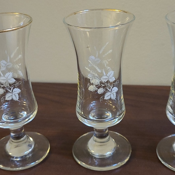 Set of 3 mini retro drinking glasses - Picture 4 of 12